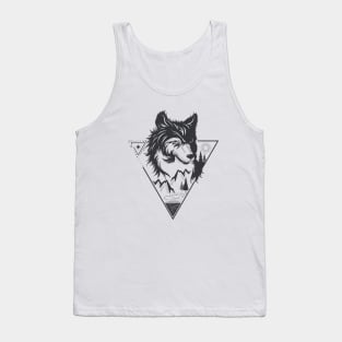 Wild Wolf in the Jungle Tank Top